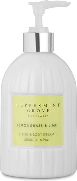 Peppermint Grove Hand & Body Cream Lemongrass & Lime - 500ml 