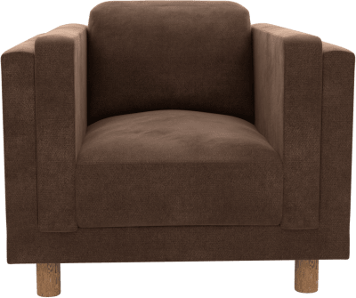 Hayes Muse Chocolate Armchair color Muse Chocolate