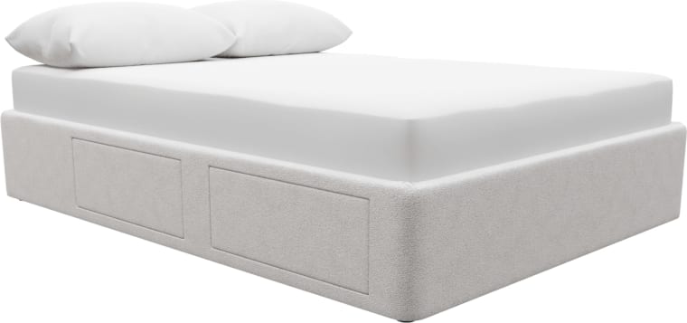 Zenith Storage Drawer Bed Base Noa Fog color Noa Fog