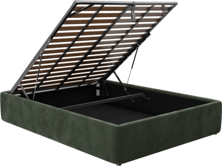 Leo Gas Lift Bed Base Muse Forest color Muse Forest
