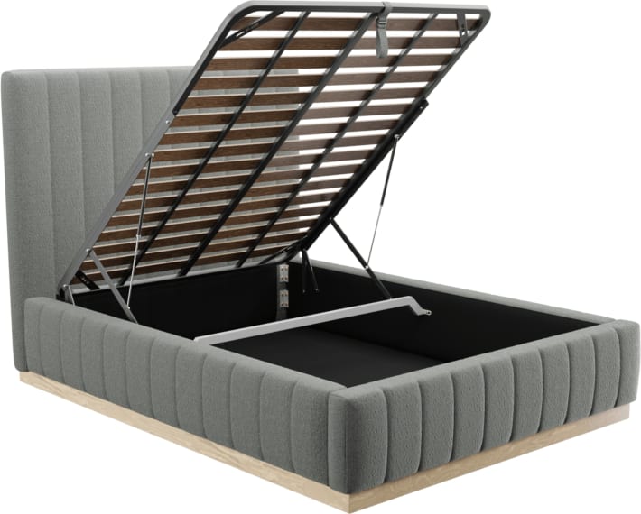 Brentwood Gas Lift Bed Tribute Storm color Tribute Storm