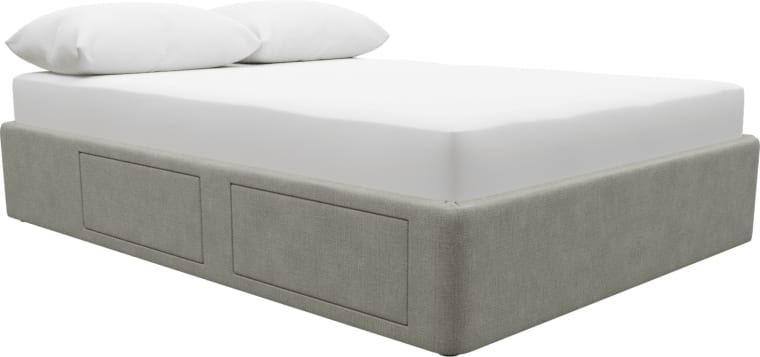 Zenith Storage Drawer Bed Base Toorak Pebble color Toorak Pebble