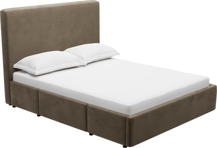 Aria Drawer Bed Tribute Walnut color Tribute Walnut