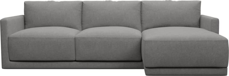 Haven Apt California Slate Chaise Sofa color California Slate