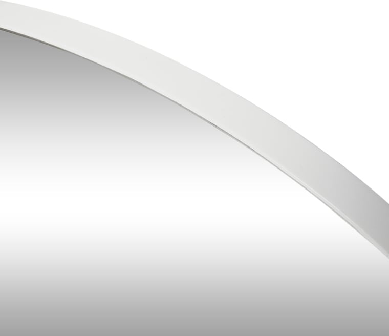 Minim Round Wall Mirror White - 90cm color White