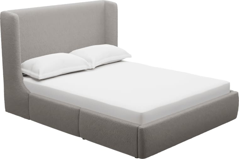 Lucy Drawer Bed Boucle Pumice color Boucle Pumice