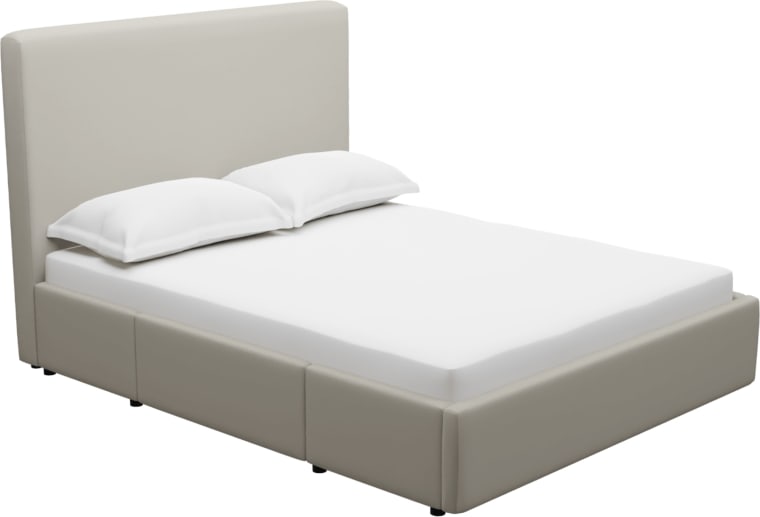 Aria Drawer Bed View Cream color View Cream