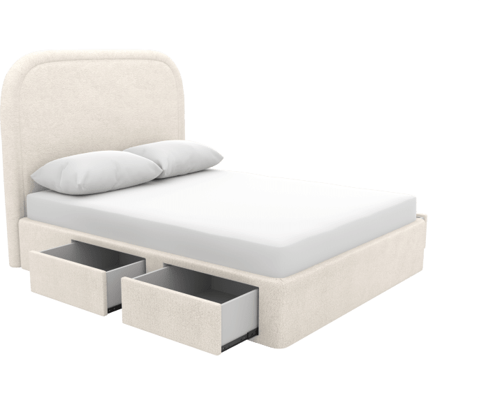 Libby Zenith Storage Drawer Bed Noa Fog color Noa Fog