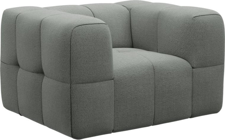 Lucello Armchair Tribute Storm color Tribute Storm