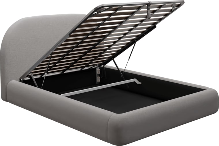 Capri Gas Lift Bed View Steel color View Steel