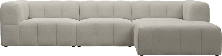 Lucello Noa Desert Modular Sofa with Ottoman - 4 Piece color Noa Desert