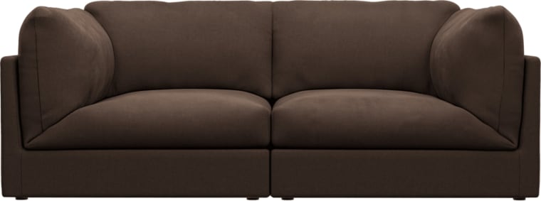 Finley Muse Chocolate Modular Sofa - 2 Seater color Muse Chocolate
