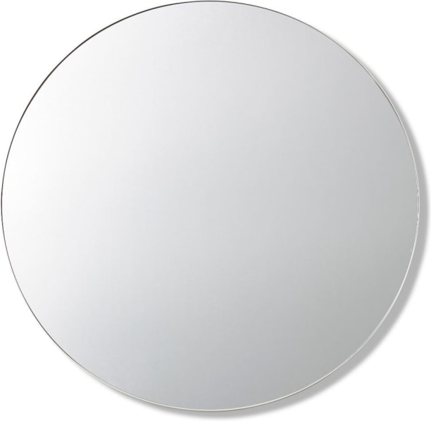 Coco Round Wall Mirror White - 80cm color White