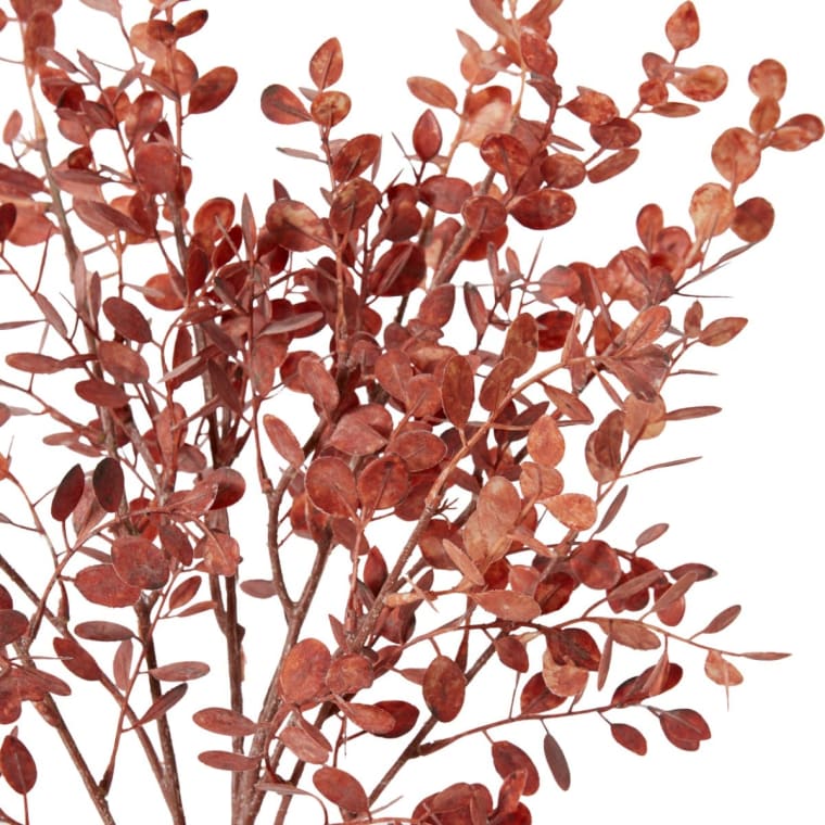 Eucalyptus Decor Bundle - 25 x 25 x 72cm color Dusty Red
