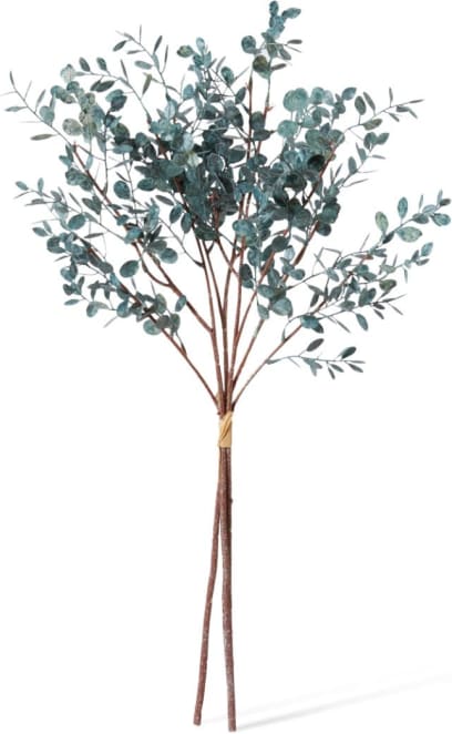 Eucalyptus Decor Bundle - 25 x 25 x 72cm color Dusty Blue