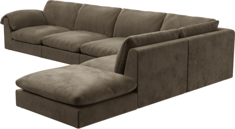 Ludlow Tribute Walnut Sofa - 6 Seater RAF Terminal color Tribute Walnut