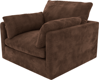 Willow Muse Chocolate Armchair color Muse Chocolate