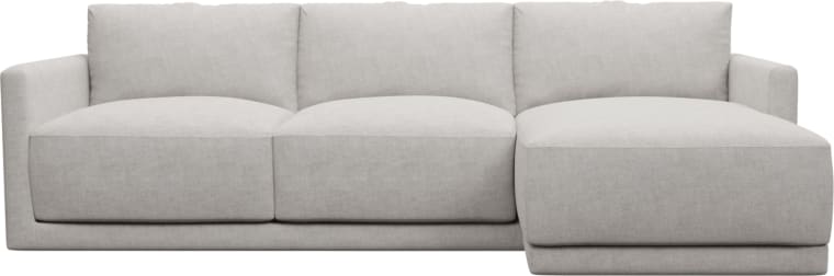 Haven Apt Avon Mineral Chaise Sofa color Avon Mineral