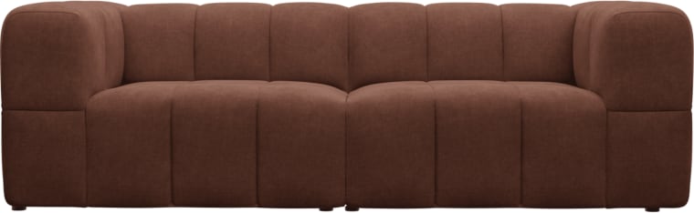 Lucello Muse Rust Modular Sofa - 2 Piece color Muse Rust