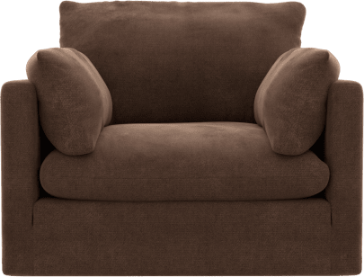 Willow Muse Chocolate Armchair color Muse Chocolate