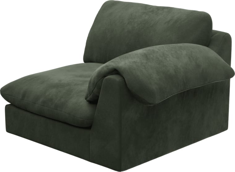Ludlow Muse Forest Right Arm Facing Chair Module color Muse Forest