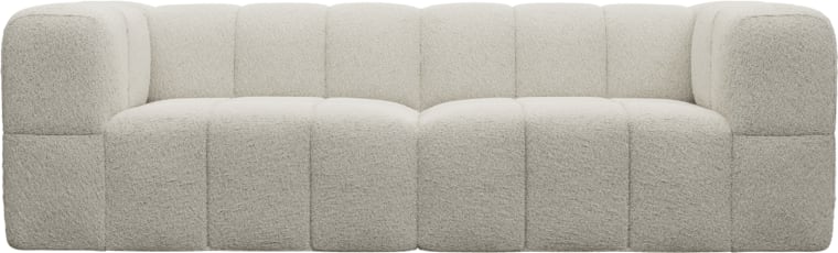 Lucello Boucle Ivory Modular Sofa - 2 Piece color Boucle Ivory