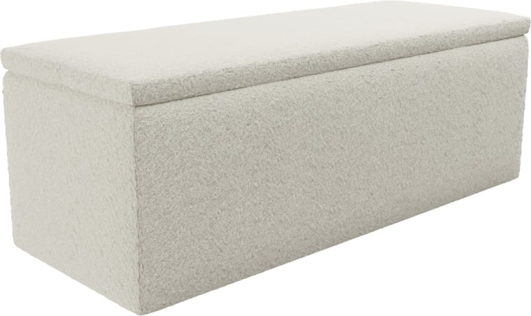 Leo Blanket Box Boucle Ivory color Boucle Ivory