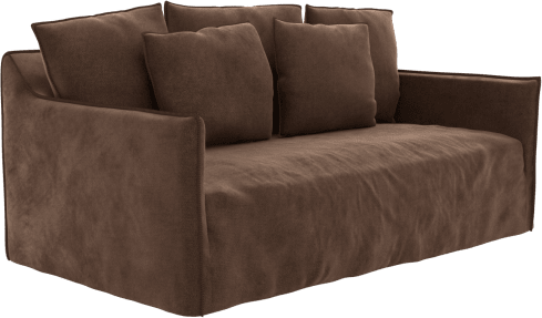 Como Muse Chocolate Sofa -  2.5 Seater color Muse Chocolate