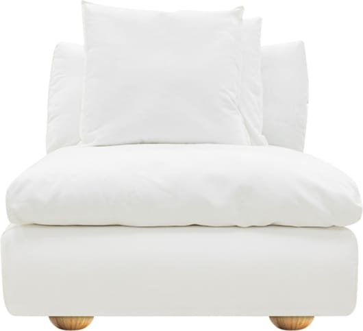 Tully Sofa Modules Slip Covers Muse Frost color Muse Frost