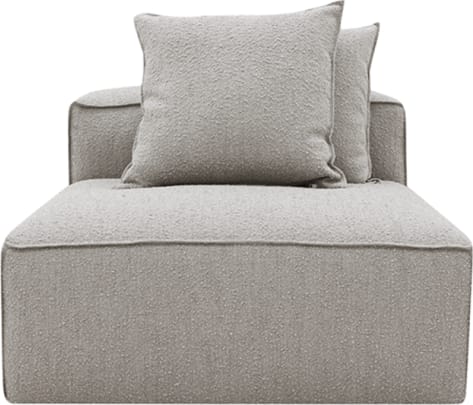 Riley Sofa Modules Slip Covers Boucle Pumice color Boucle Pumice