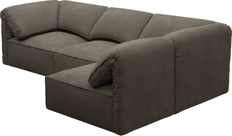 Kai Muse Mink Modular Sofa - 4 Seater color Muse Mink