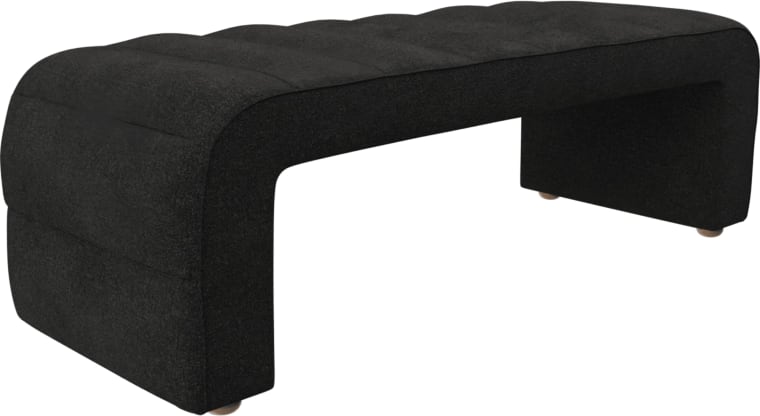 Maeve Bench California Charcoal color California Charcoal