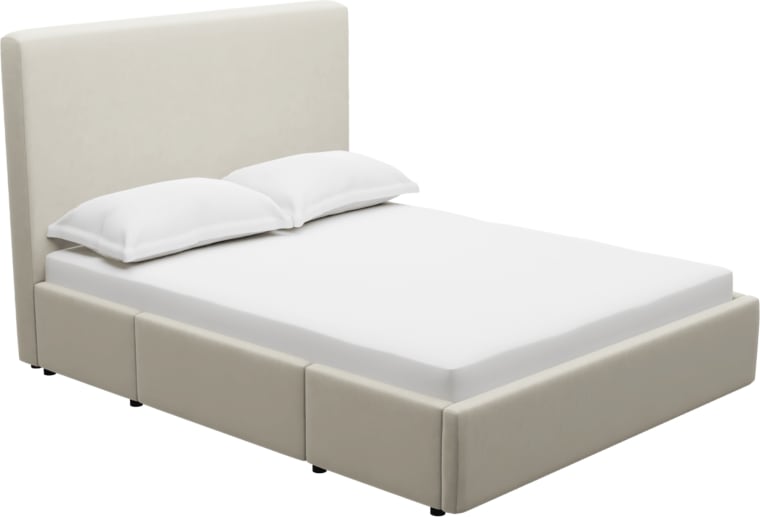 Aria Drawer Bed Muse Flax color Muse Flax