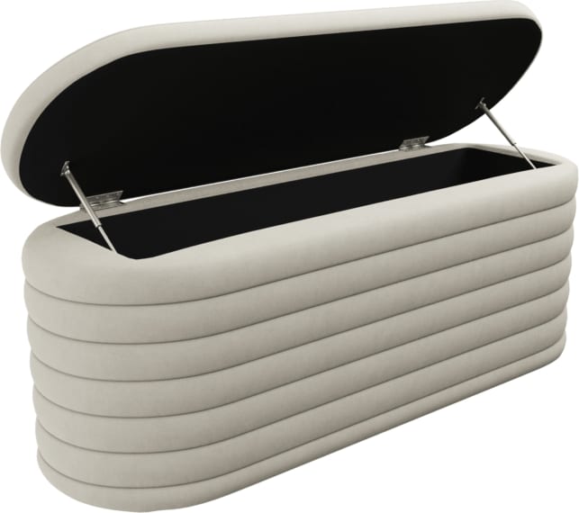 Topia Blanket Box Muse Flax color Muse Flax