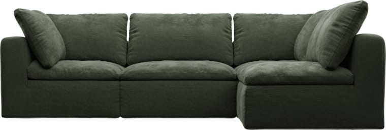 Cloud Muse Forest Modular Sofa - 4 Piece color Muse Forest