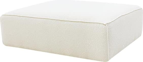 Riley Boucle Ivory Modular Big Ottoman color Boucle Ivory