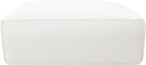 Riley Linen Pure White Modular Big Ottoman color Linen Pure White
