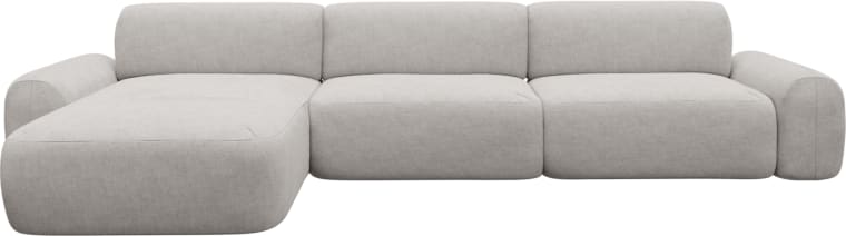 Beckett Avon Mineral Chaise Sofa - 3 Seater color Avon Mineral