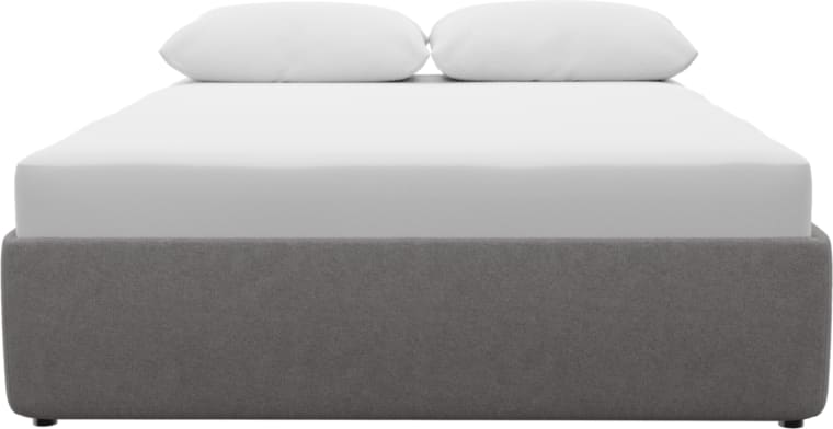 Leo Bed Base View Steel color View Steel