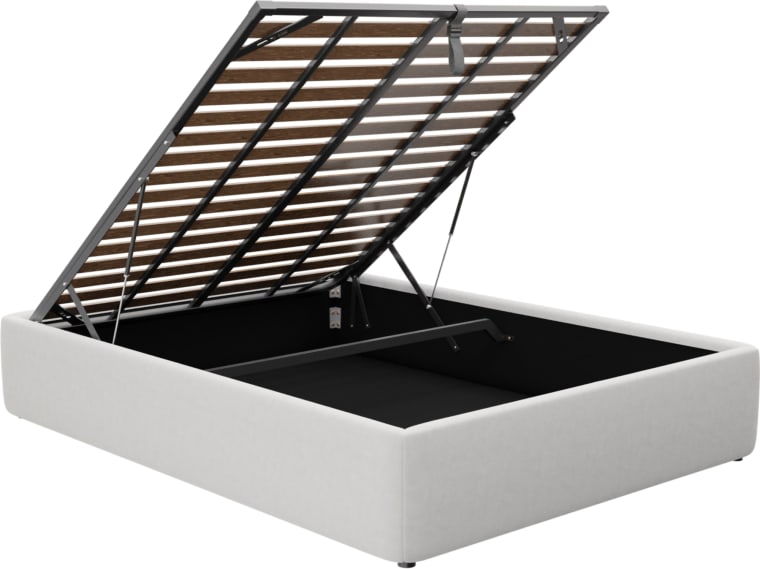 Leo Gas Lift Bed Base Muse Frost color Muse Frost