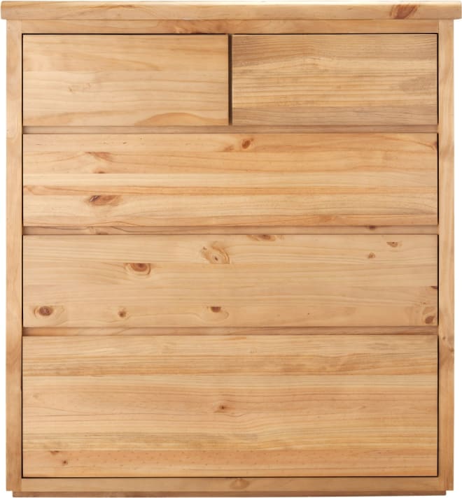 Calypso Tallboy Nutmeg - 5 Drawer color Nutmeg