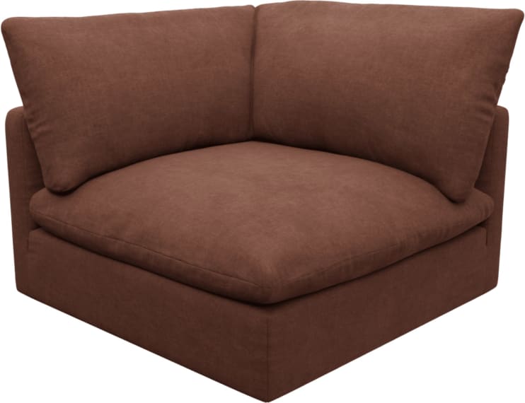 Willow Muse Rust Corner Sofa Module color Muse Rust