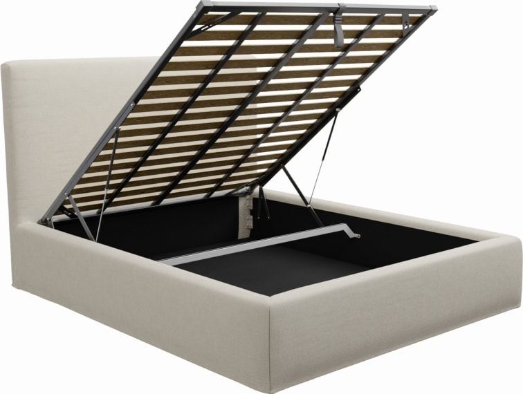 Willow Gas Lift Bed Toorak Pearl color Toorak Pearl