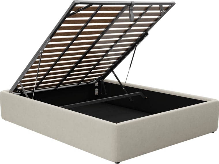 Leo Gas Lift Bed Base Muse Flax color Muse Flax