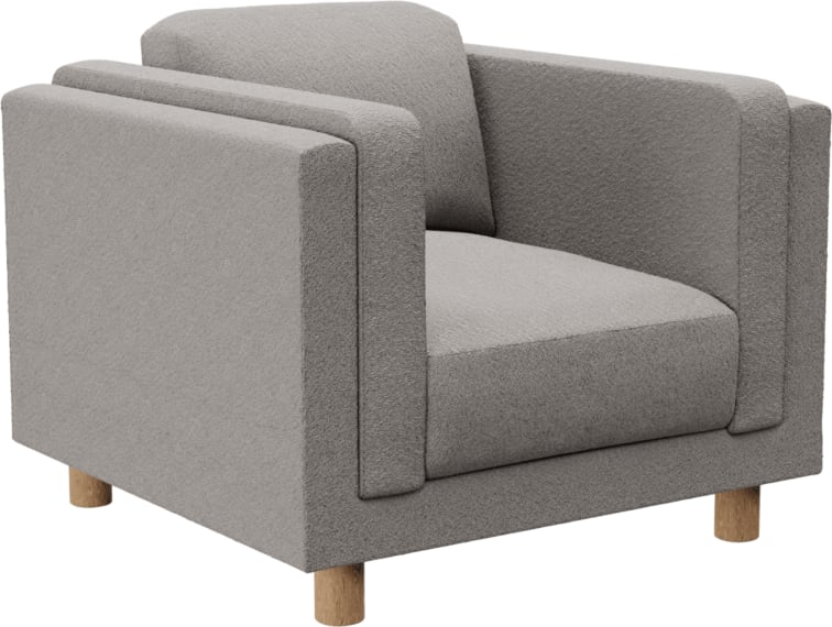 Hayes Boucle Pumice Armchair color Boucle Pumice