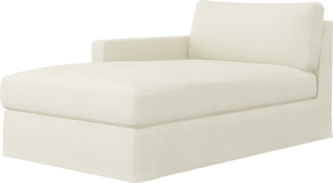 Sunday Tribute Ice Left Arm Facing Chaise Module color Tribute Ice