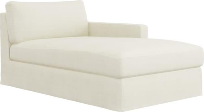 Sunday Tribute Ice Right Arm Facing Chaise Module color Tribute Ice