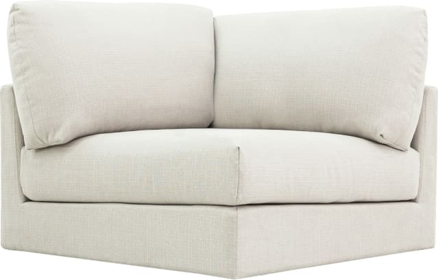 Finley Toorak Pearl Corner Sofa Chair Module color Toorak Pearl