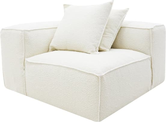 Riley Boucle Ivory Module Corner color Boucle Ivory