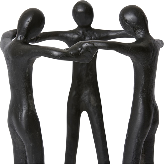 Friendship Sculpture Black - 23cm x 22cm x 37cm color Black